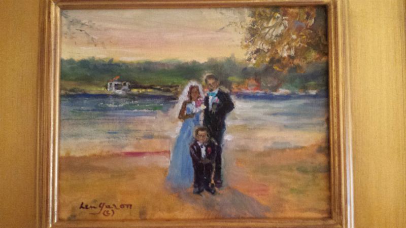 Wedding Couple and son at Occoquan 